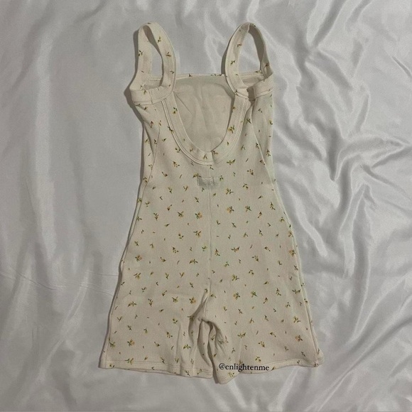 Skims Cotton Rib Low Back Onesie